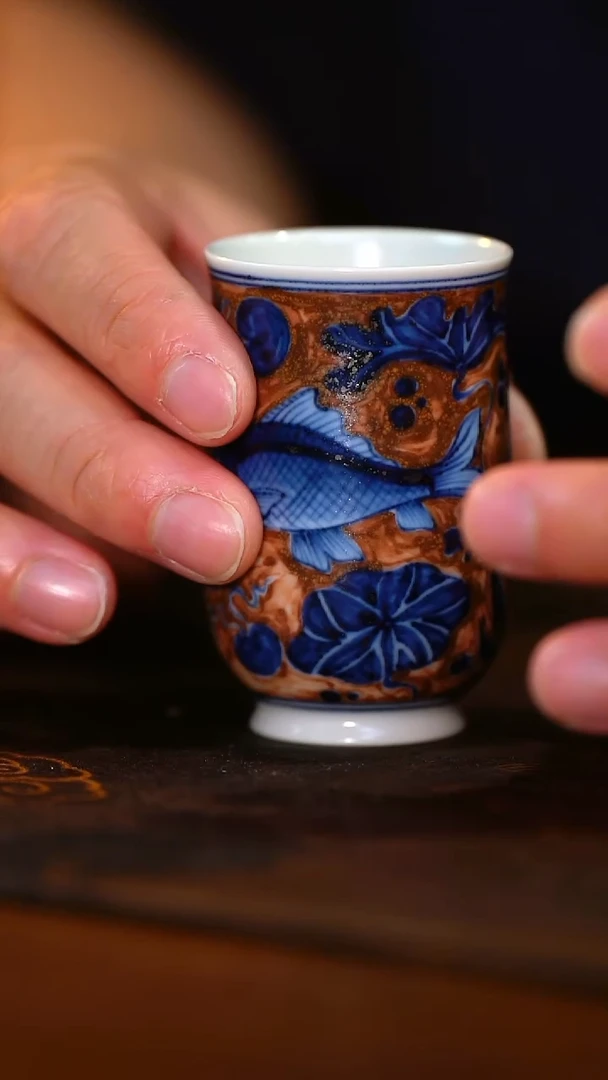 朝岚夕霞 鱼藻收腰闻香杯