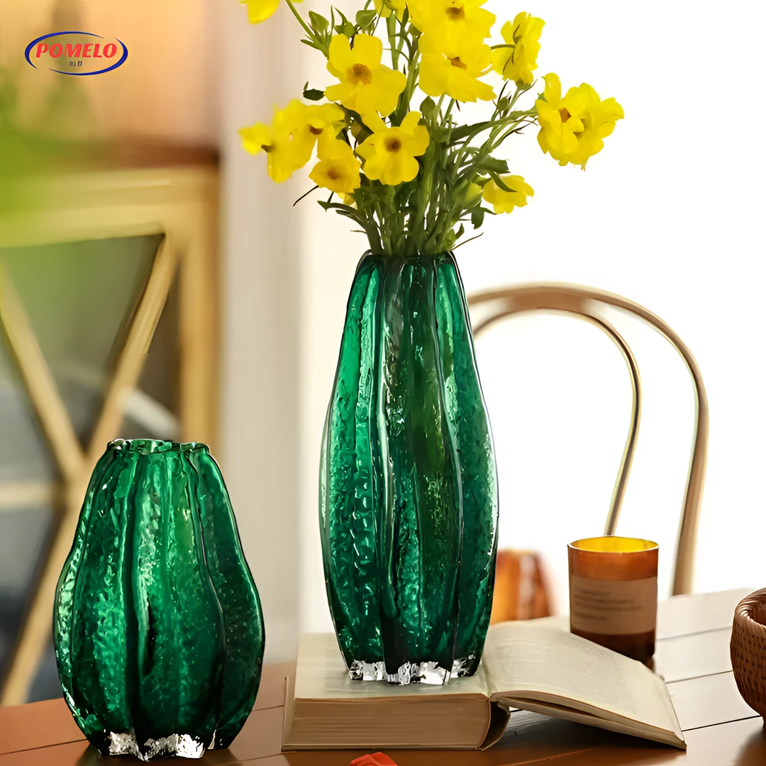 新款杨桃 | 原色料加厚艺术水晶玻璃花瓶插花北欧客厅餐厅花瓶