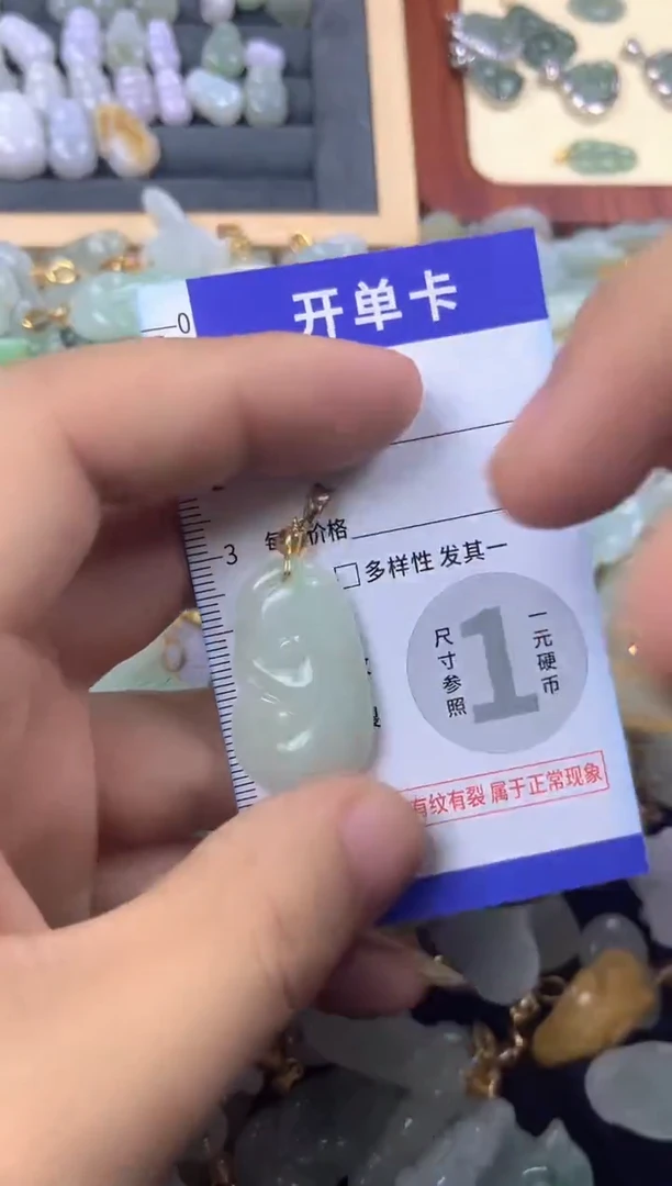颈饰未镶嵌翡翠天然A货翡翠