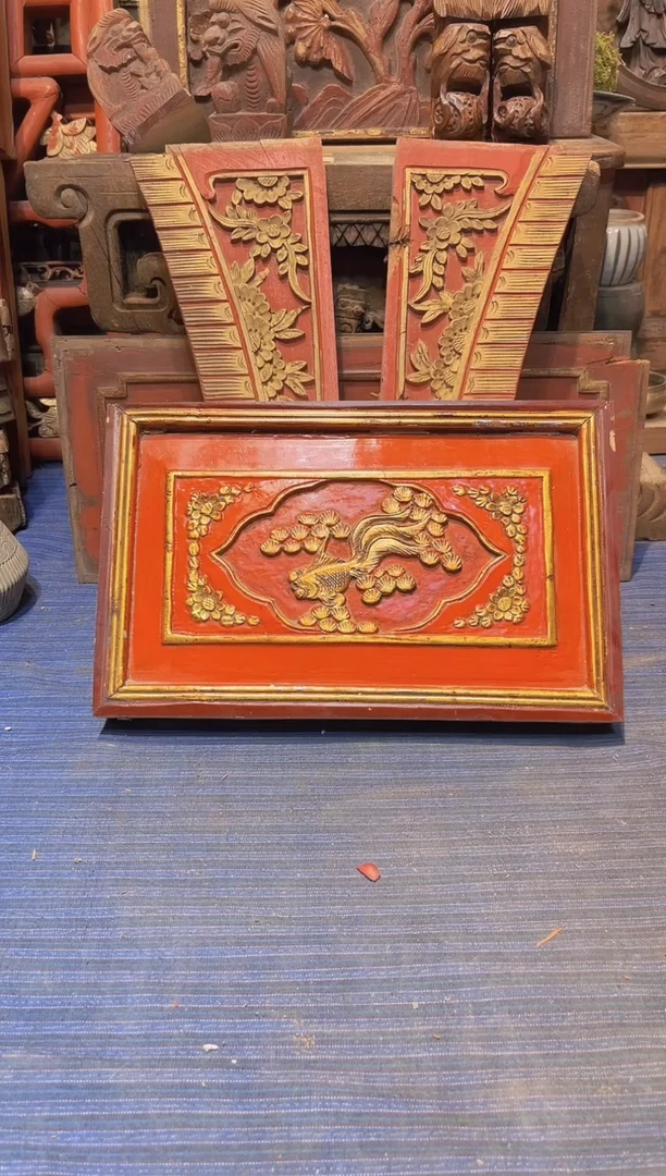 【闪购商品】香榧木老木雕老物件花板