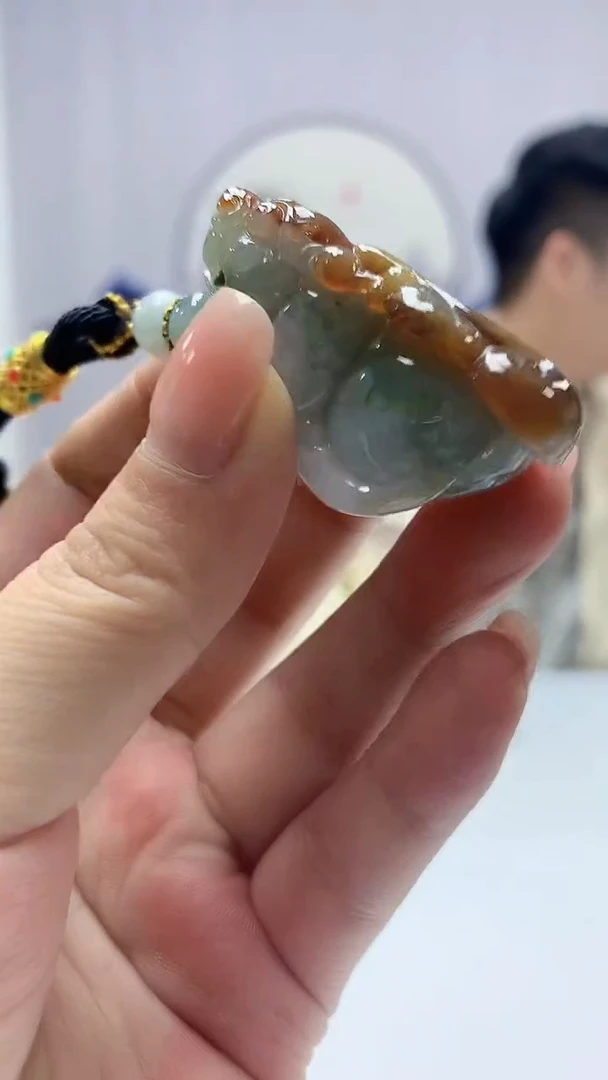 【闪购商品】定制翡翠未镶嵌5028ms-毛货挂件30