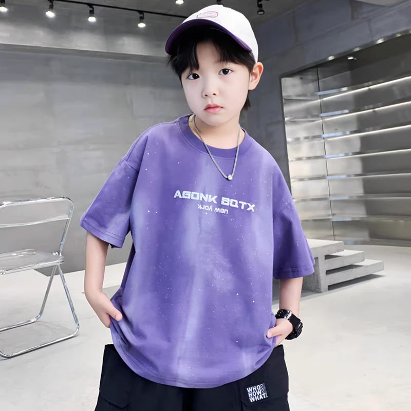 潮酷韩范T恤夏季男孩