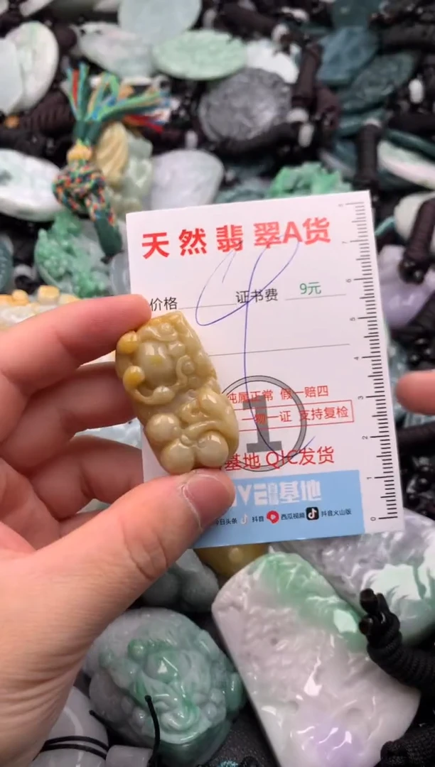 翡翠未镶嵌吊坠(不含链)1