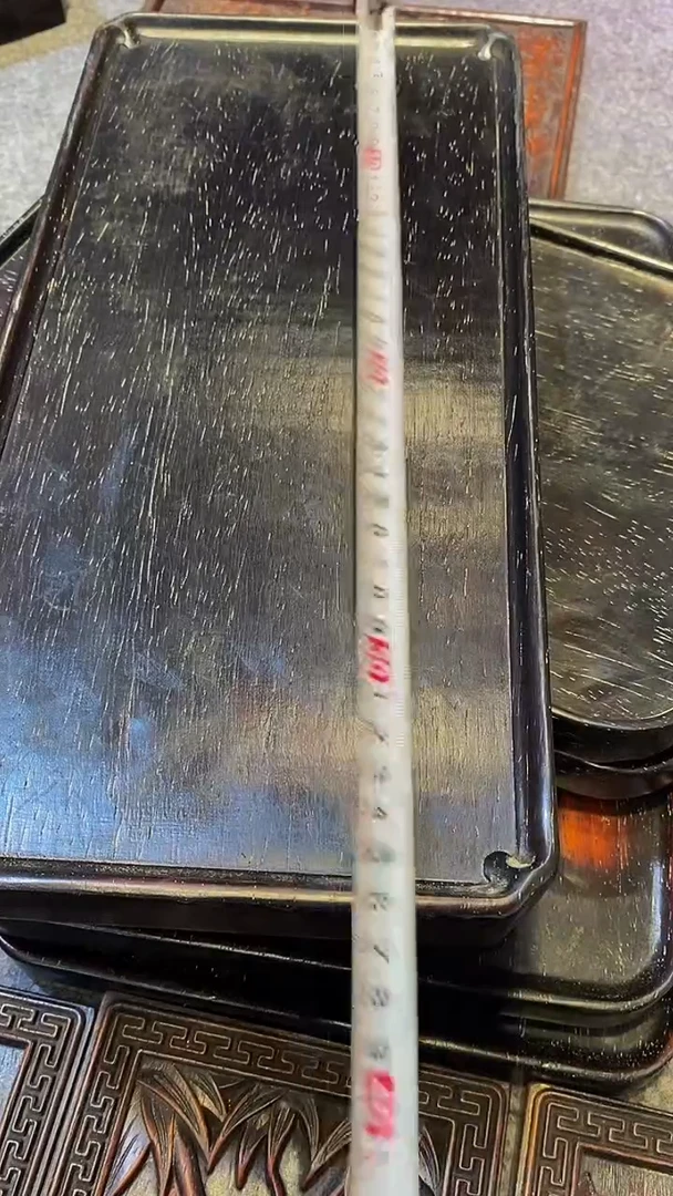 木紫檀雕刻板一物一拍