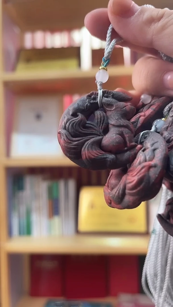 泥塑红麝+息肌香方月亮凤九