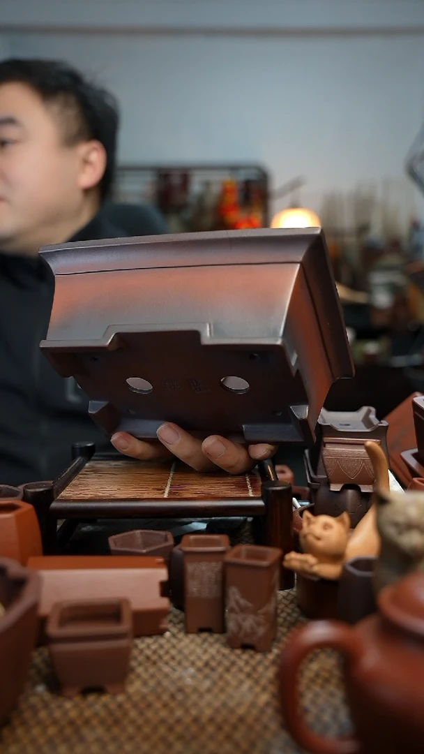 紫砂花盆用****7長木軒精品紫砂