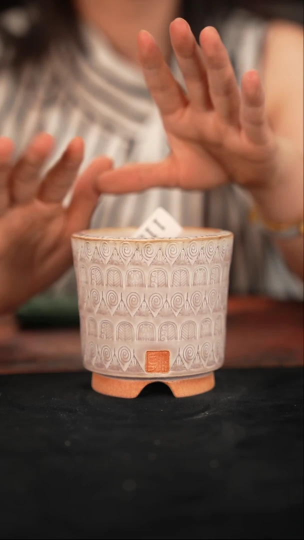 陶瓷6-8-115花盆口径7.5