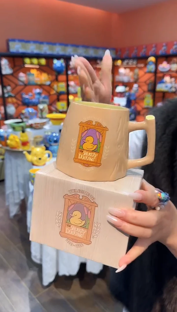瓷片@@魔法奇缘小黄鸭陶瓷杯（礼盒）