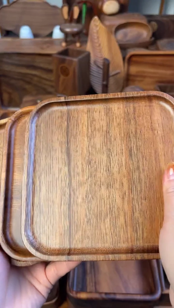 木微瑕正方形盘子  无售后