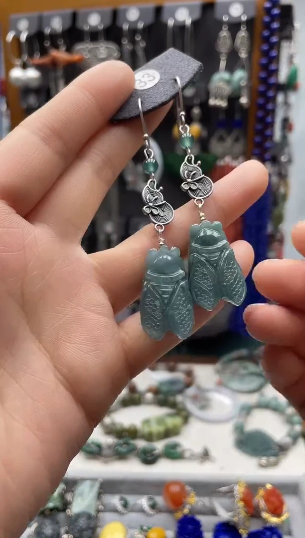 【闪购商品】翡翠耳饰未镶嵌饰品