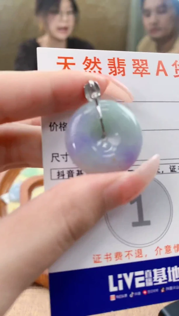 颈饰未镶嵌翡翠天然A货翡翠挂件
