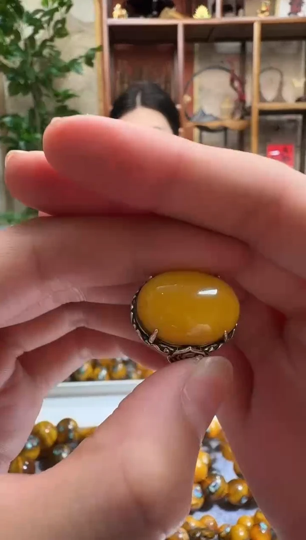 银S925镶嵌颈饰蜜蜡3175天然蜜蜡珠宝奇石假一赔十