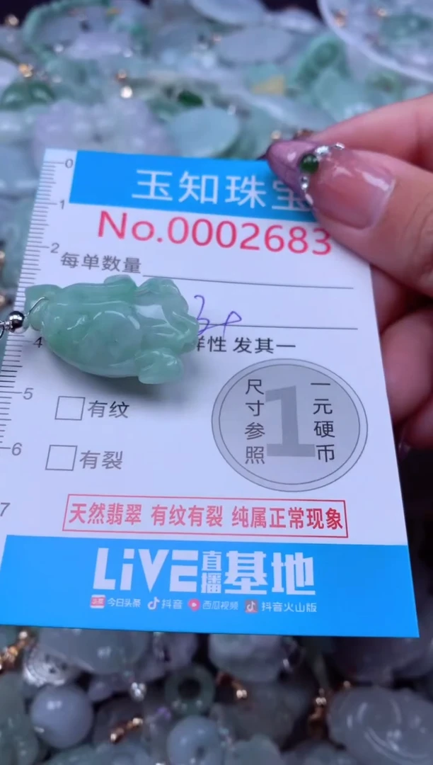 吊坠(不含链)未镶嵌翡翠2683