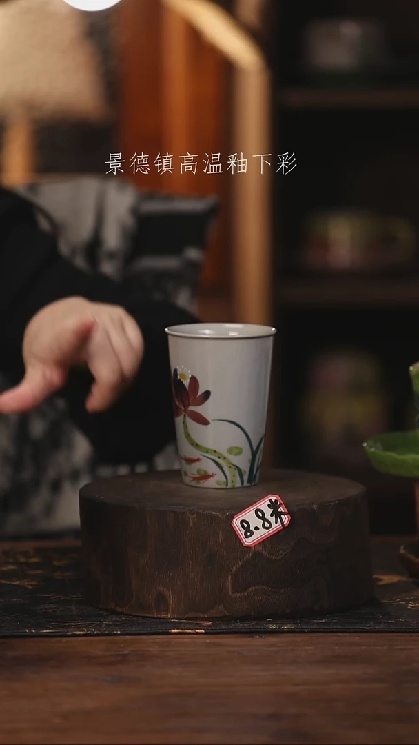 陶瓷景德镇高温釉下手绘陶瓷@L362@