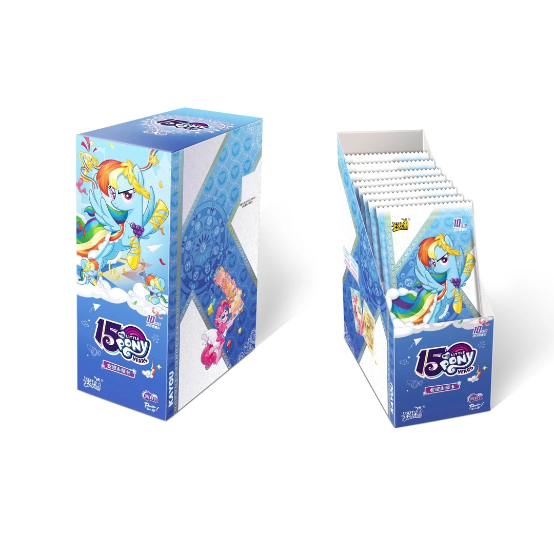 卡游【平拆/踩梅花/抓扑克/对战】小马宝莉辉月包八弹卡牌盲盒