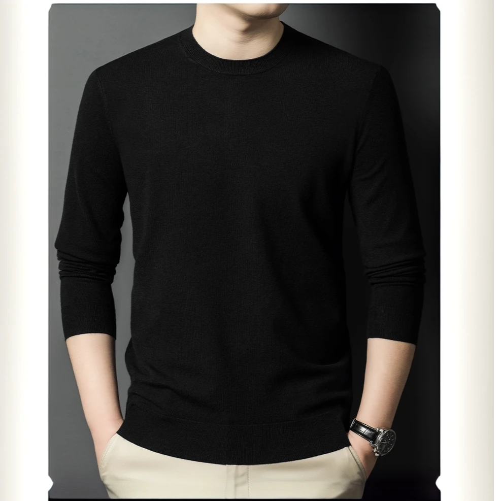 2025新款男士polo衫男士短袖t恤男款痞帅高级感针织短袖男打底衫