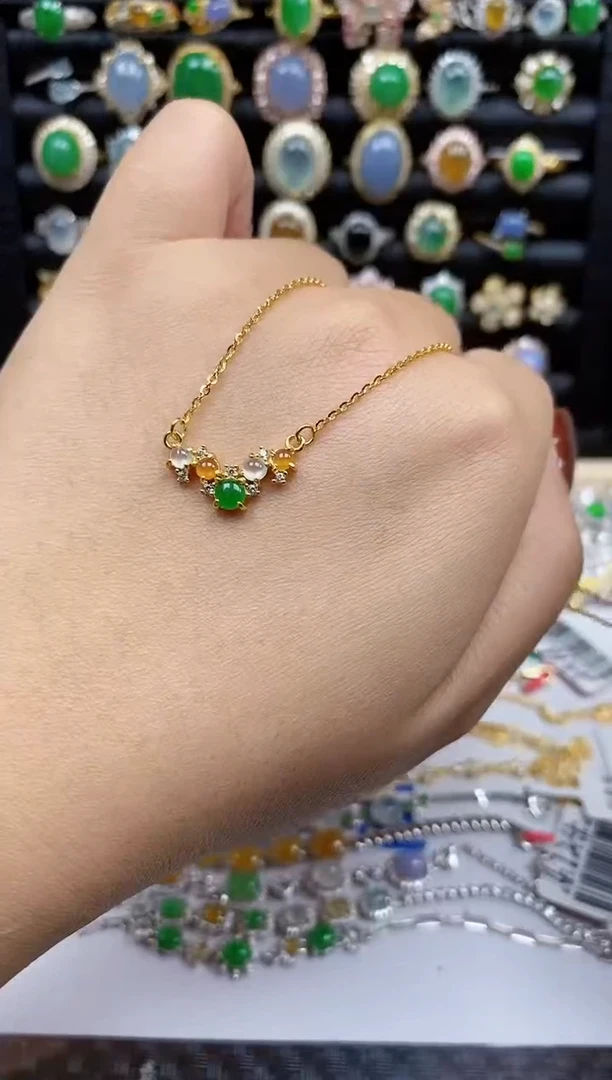 银S925镶嵌戒指翡翠145