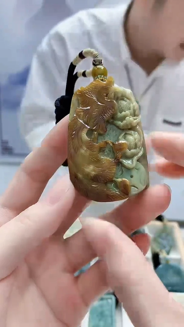 未镶嵌定制翡翠5028ry-毛货挂件121