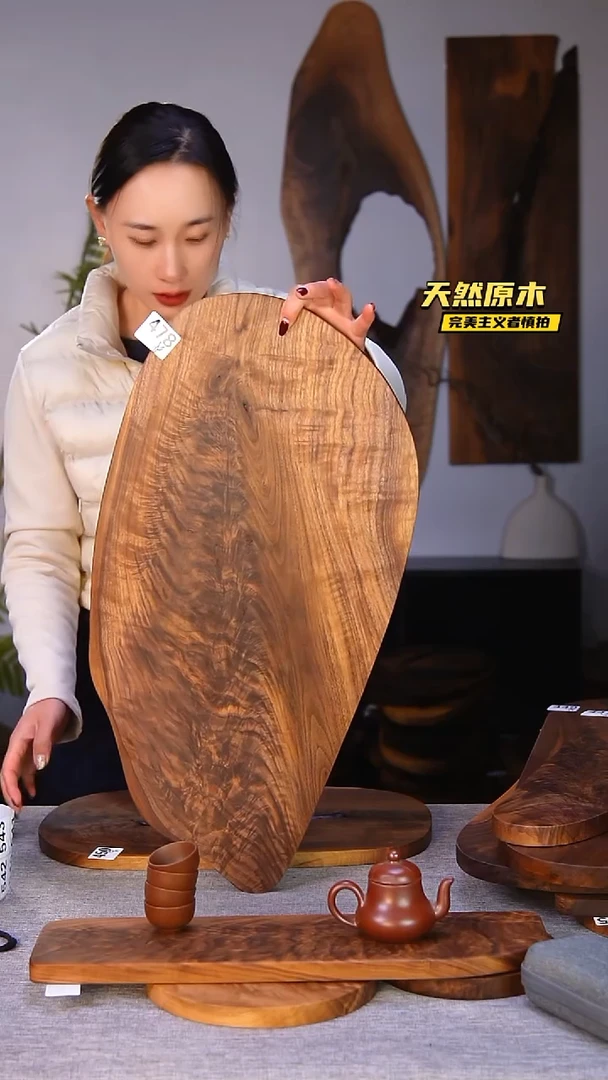 木北美黑胡桃原木.干裂疤结不属于商品质量问题完美主义者慎拍