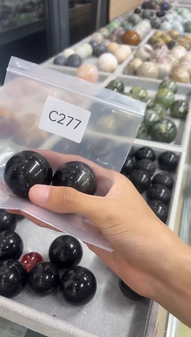 未镶嵌黑曜岩珠宝奇石一****^C277 约4.0cm 拍一发二