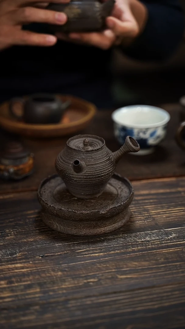 全手工制作 南蛮 侧把壶  120cc