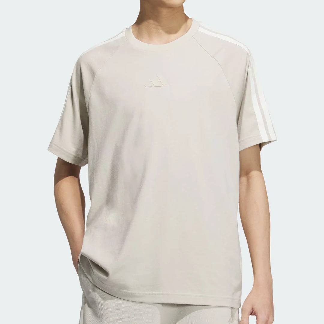 adidas/阿迪达斯男女纯棉夏季黑色百搭运动休闲短袖圆领T恤KC3866