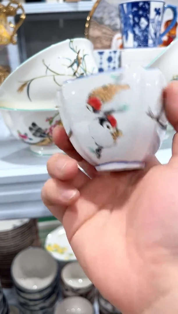 瓷片陶瓷（简装）杯子一个