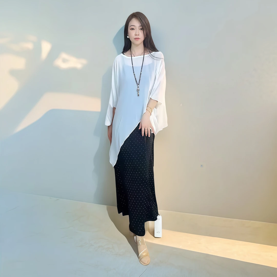 设计师时尚休闲气质百搭宽松夏季罩衫1146（白色）