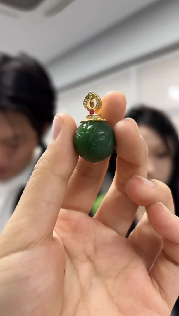 颈饰银S925镶嵌和田玉（多样性发一件）
