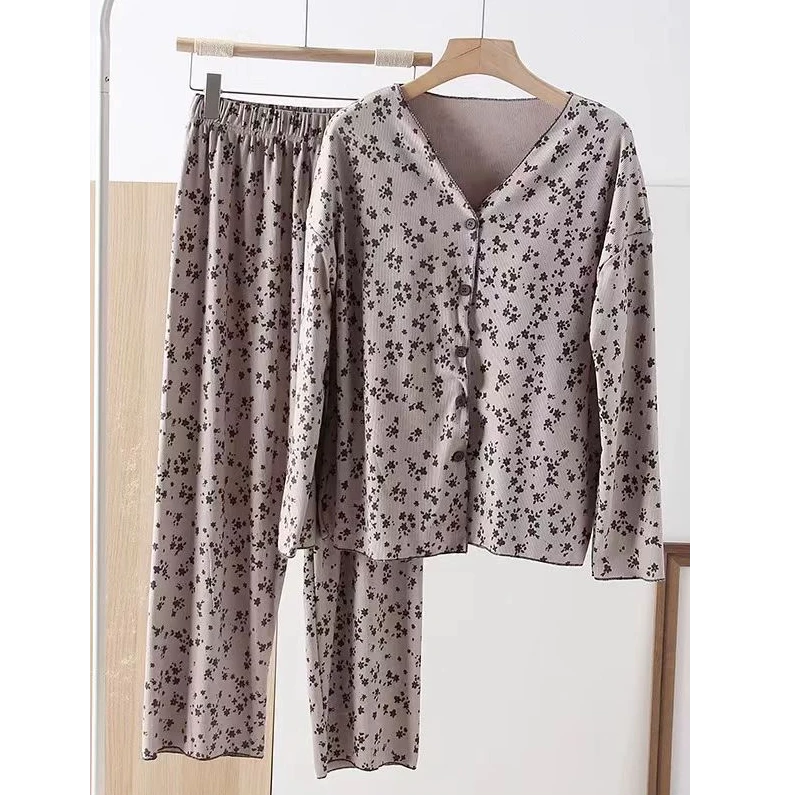 家居服 A 灰咖色 D-3714