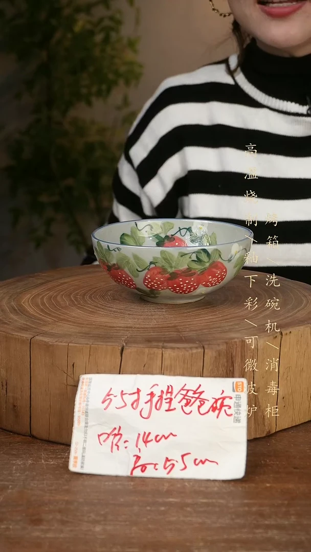 碗瓷景德镇手工手绘高温瓷釉下彩