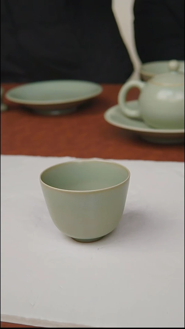 杯子瓷富山严选汝瓷，
