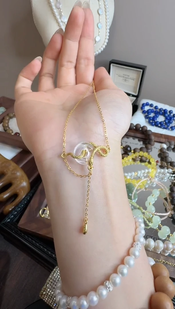 颈饰未镶嵌石英质玉D620