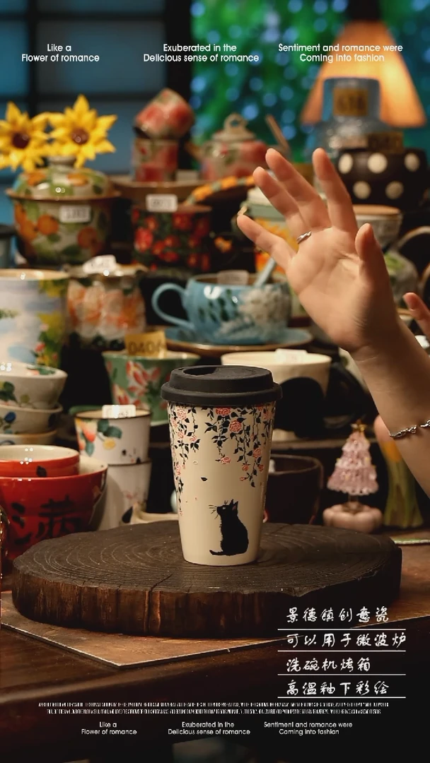 陶瓷景德镇高温釉下彩手工手绘款式@A0780@