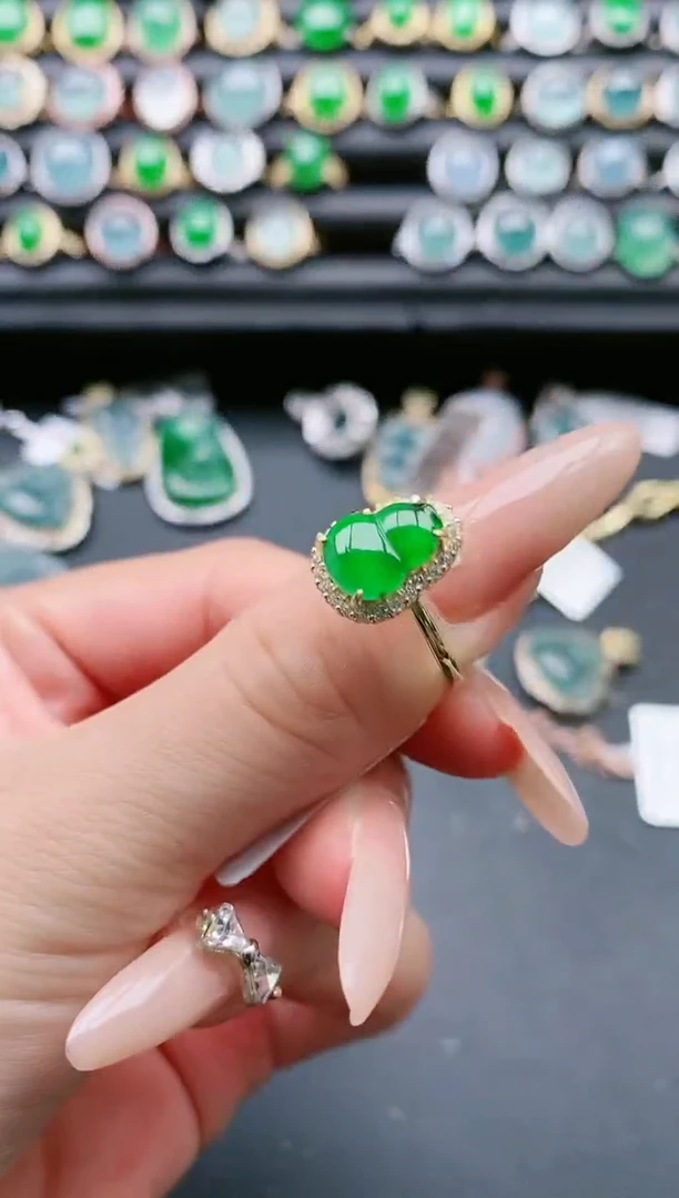 【闪购商品】翡翠戒指银S925镶嵌11111111