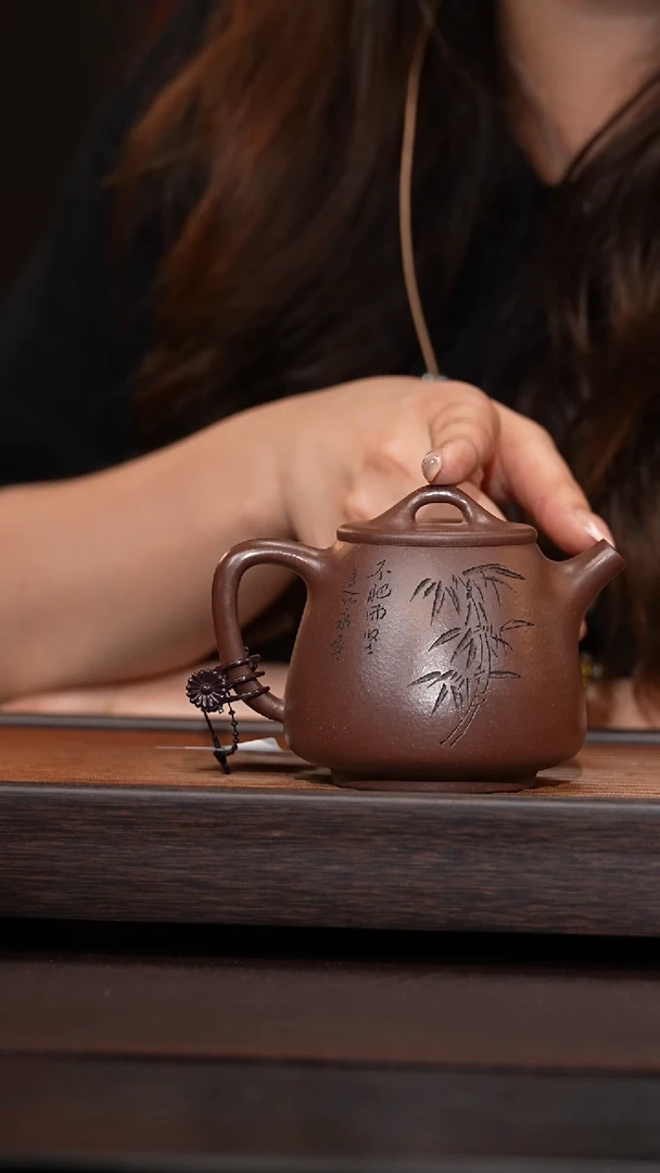 茶壶紫砂高石瓢(知足)250cc