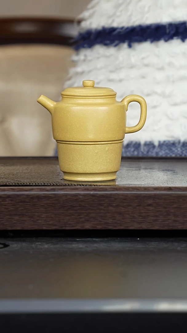 【闪购商品】紫砂茶壶梨皮本绿德钟一壶一杯