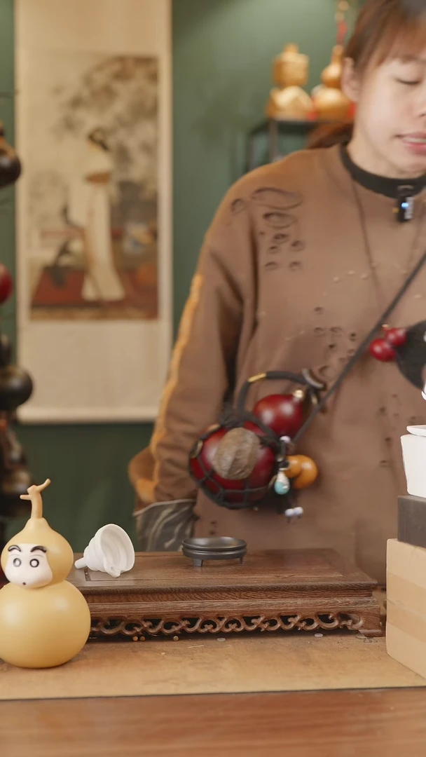 【闪购商品】157号精品天然大漆工艺防渗内胆酒葫芦~