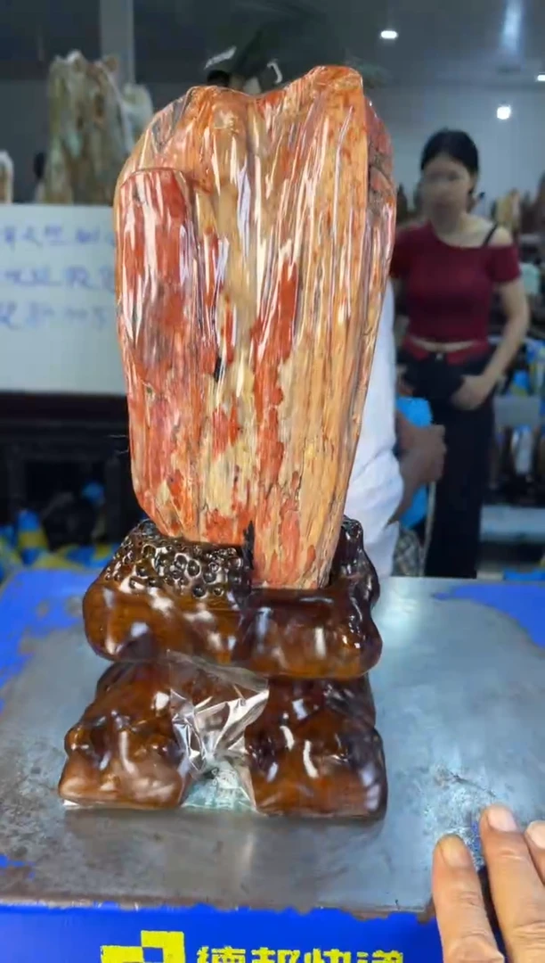 未镶嵌摆件硅化玉迟*头62