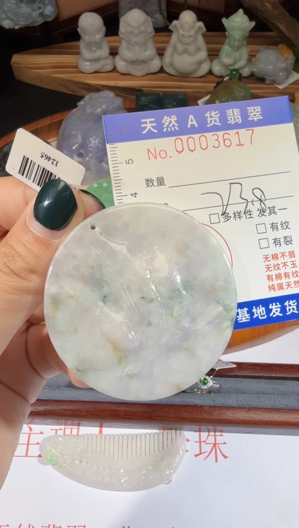 翡翠未镶嵌吊坠(不含链)154-