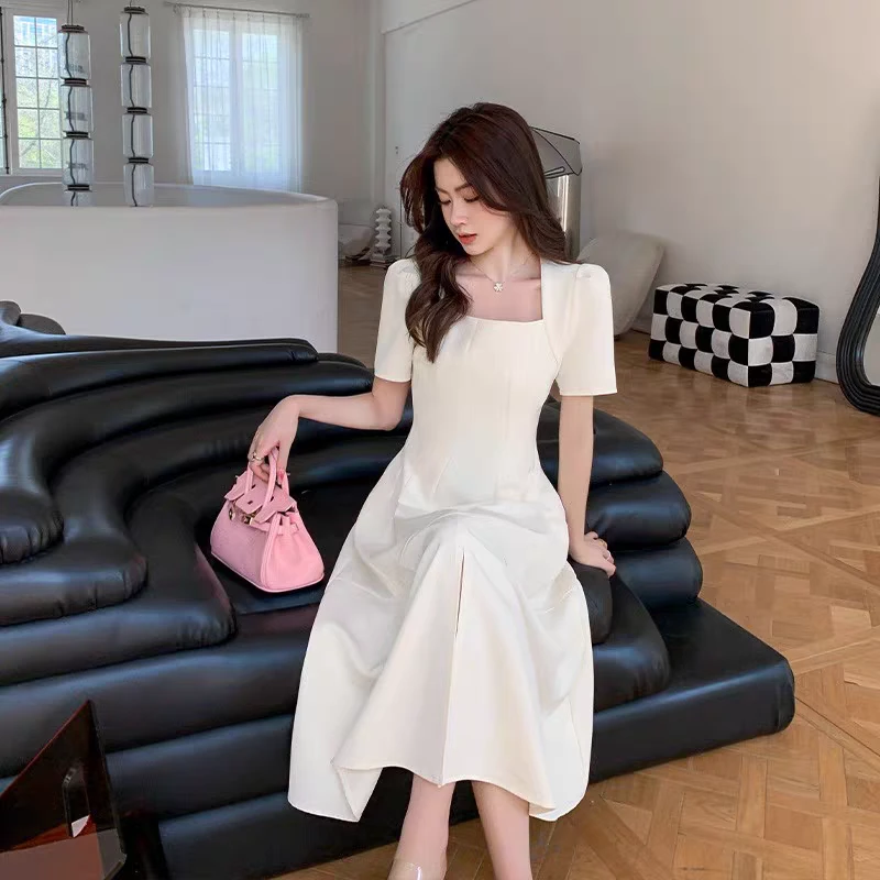 【艾丽莎定制】连衣裙女精致气质显瘦裙子质感高级感YF-B-9312