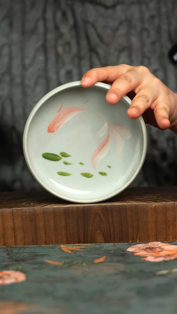 杯釉下彩手工手绘同款陶器