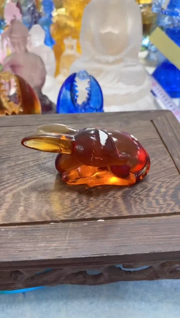 手工艺品琉璃652 小鹿  微瑕