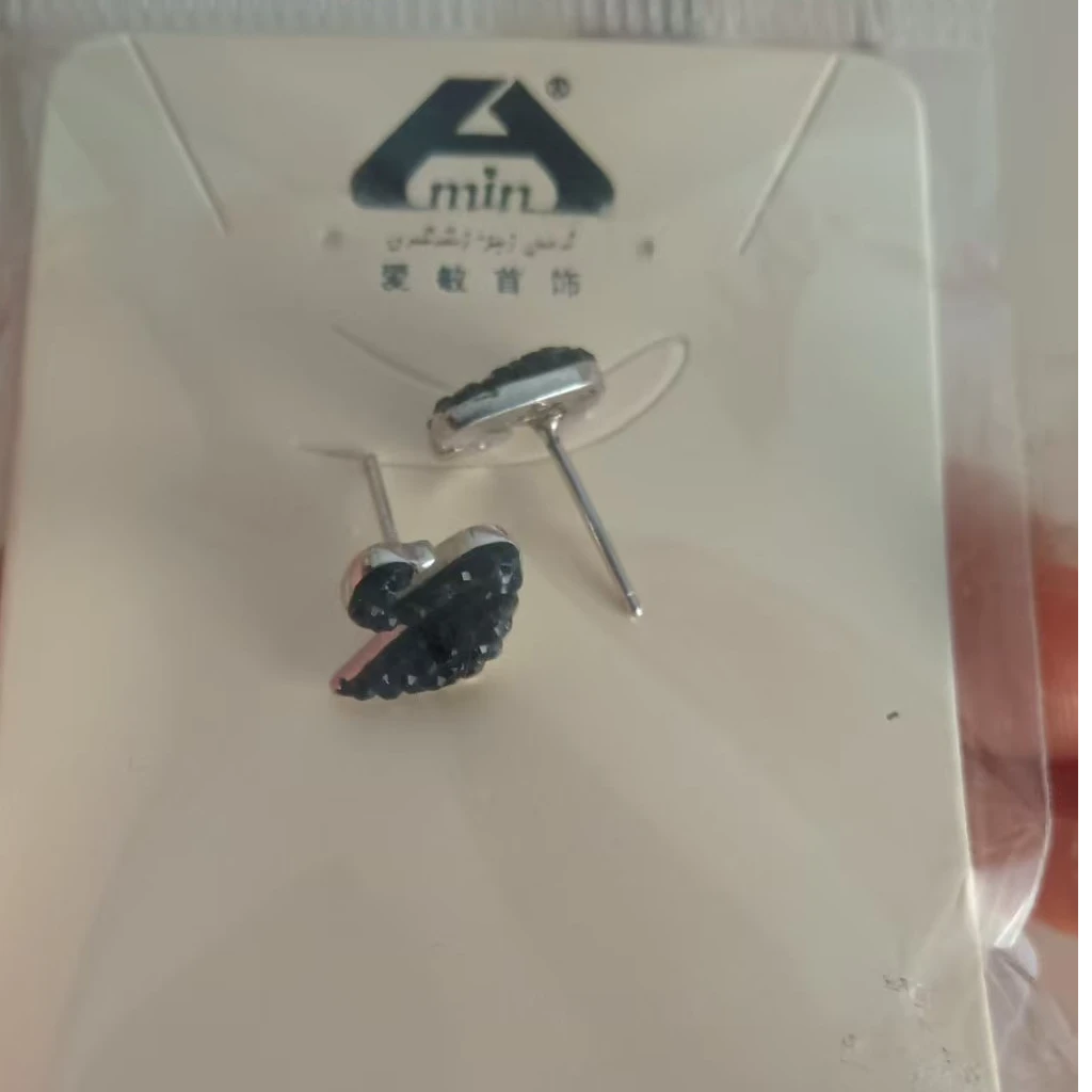 非金属莫桑石耳饰 爱敏首饰耳环