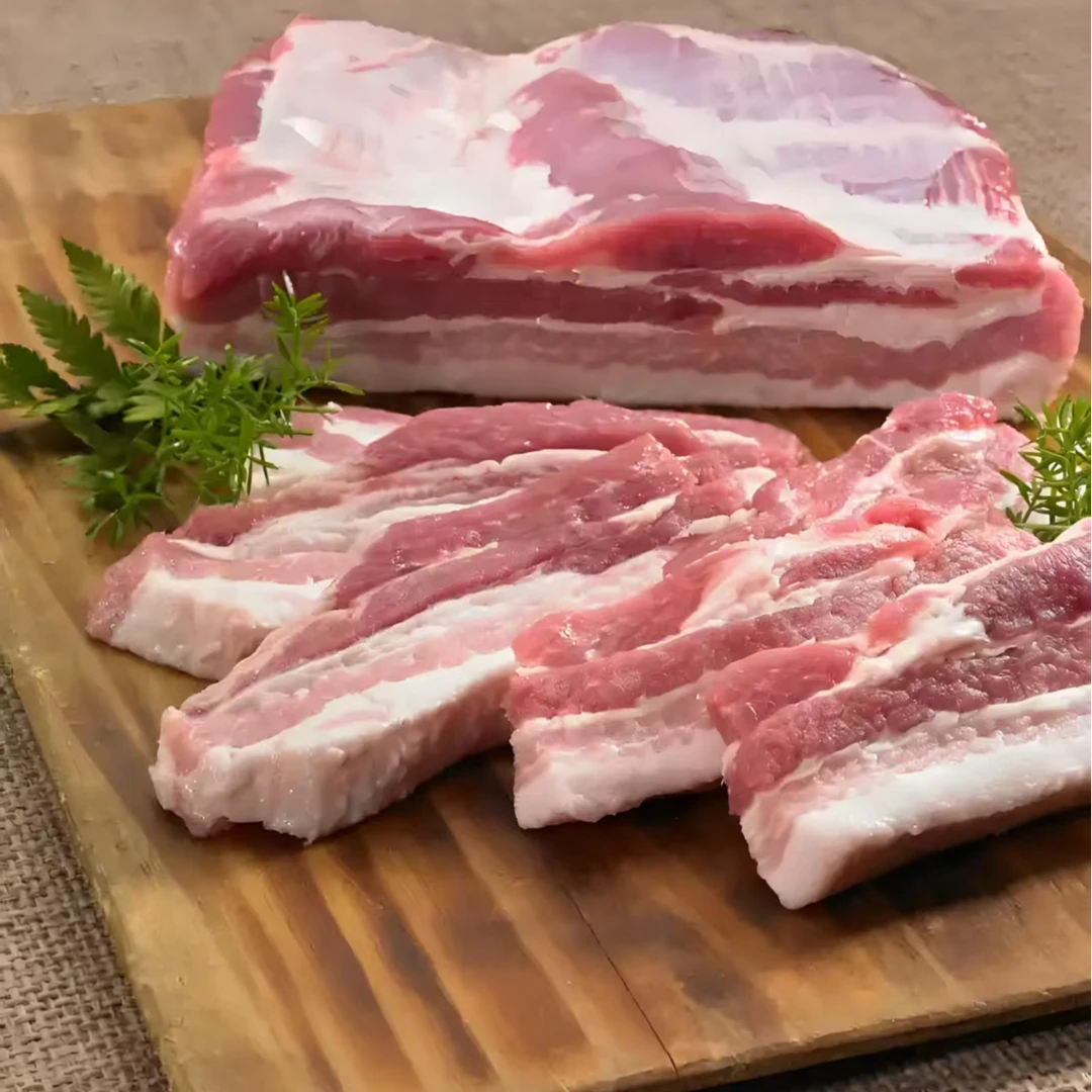 盐源本地粮食猪当日上鲜五花肉