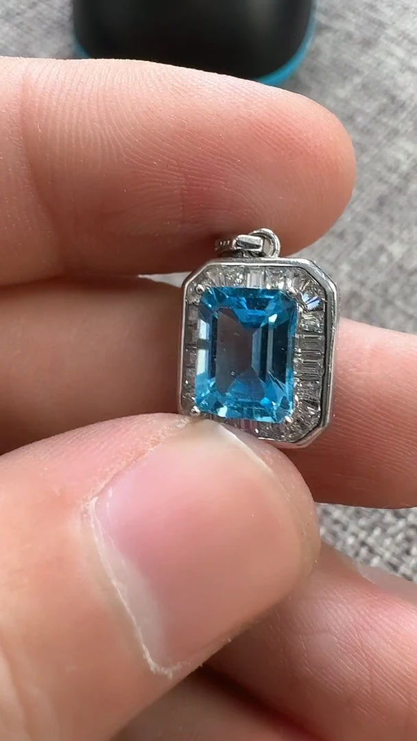 【闪购商品】托帕石耳饰银S925镶嵌XQBP120-1