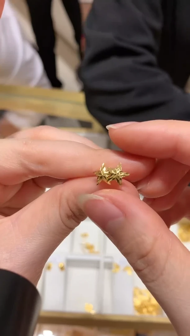 【闪购商品】定制足金耳饰S466|1281