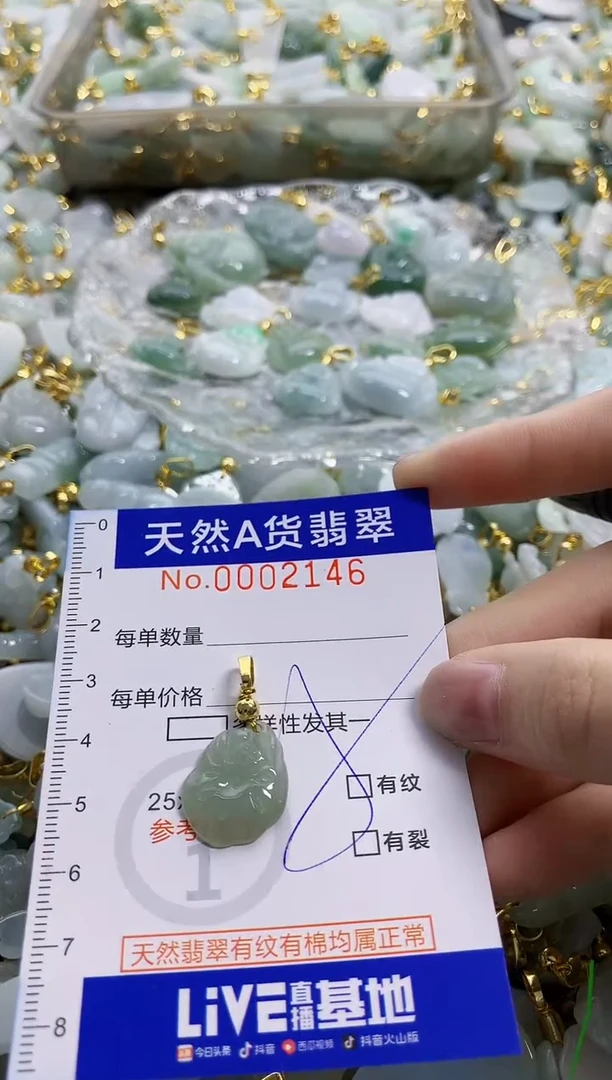 颈饰未镶嵌翡翠纯天然a货翡翠