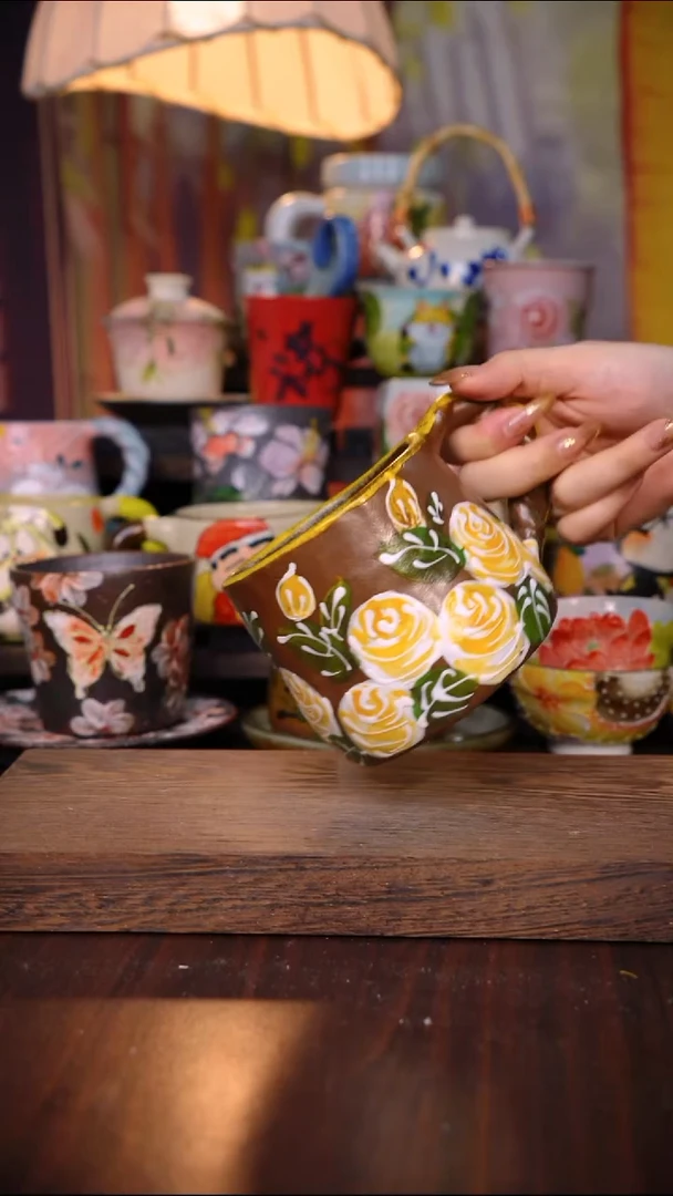 摆件陶泥垚手作 景德镇手工手绘陶瓷器物