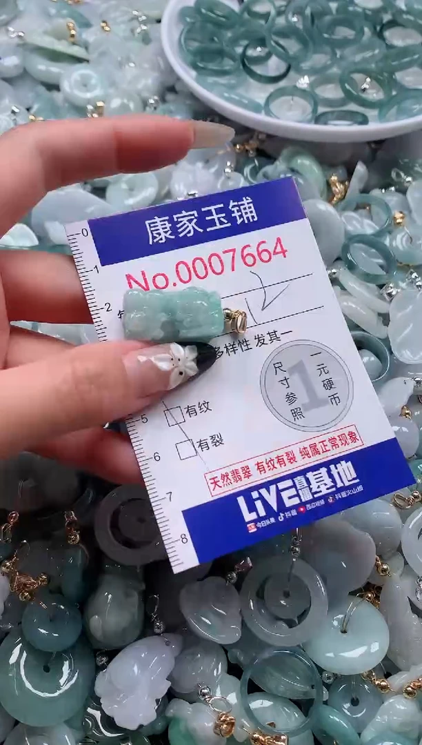 颈饰未镶嵌翡翠7664